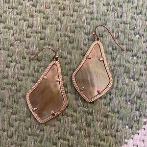 Kendra Scott Alex Earrings in Limited Edition Shimmering Brown Sands Color